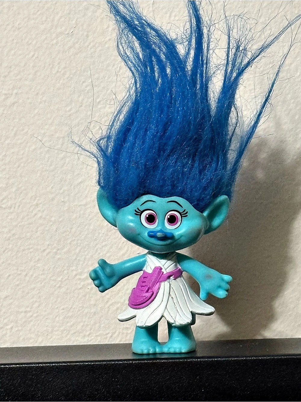 Troll Doll Figure Blue Pink